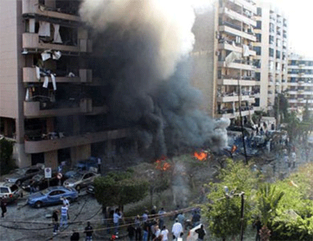 el doble atentado de la Embajada iraní en Beirut